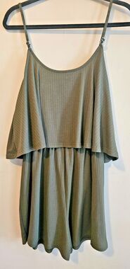 Women’s  Mini Shorts Romper Jumper green, XL, no name, vacation